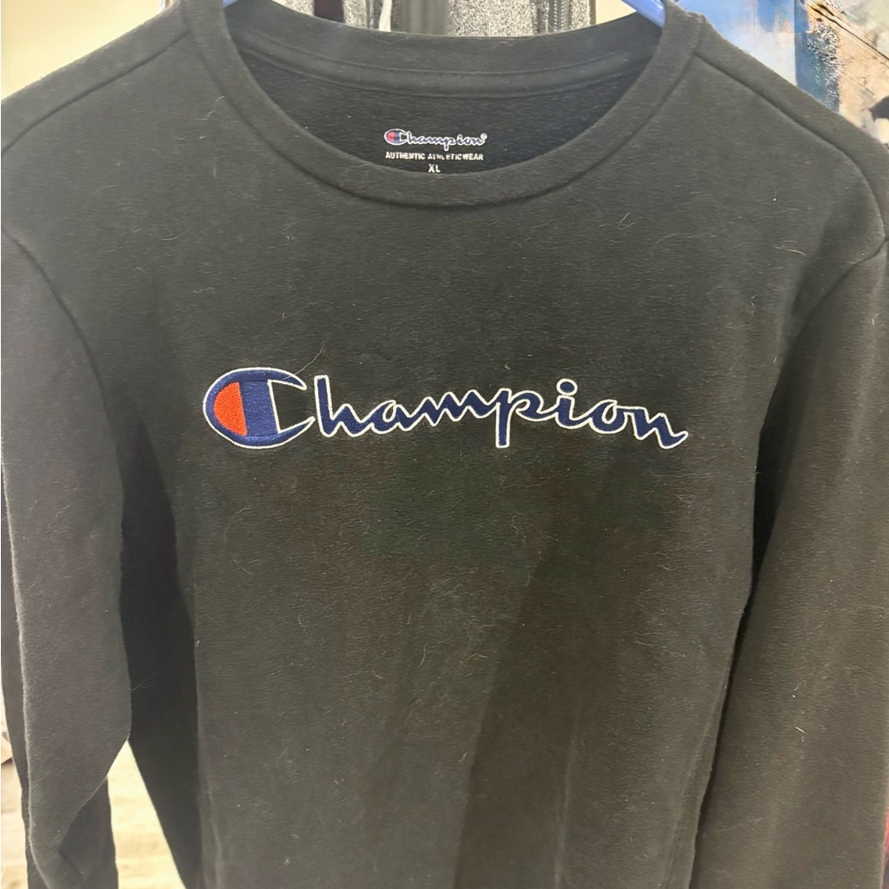 Champion Black Athletic Sweatshirt